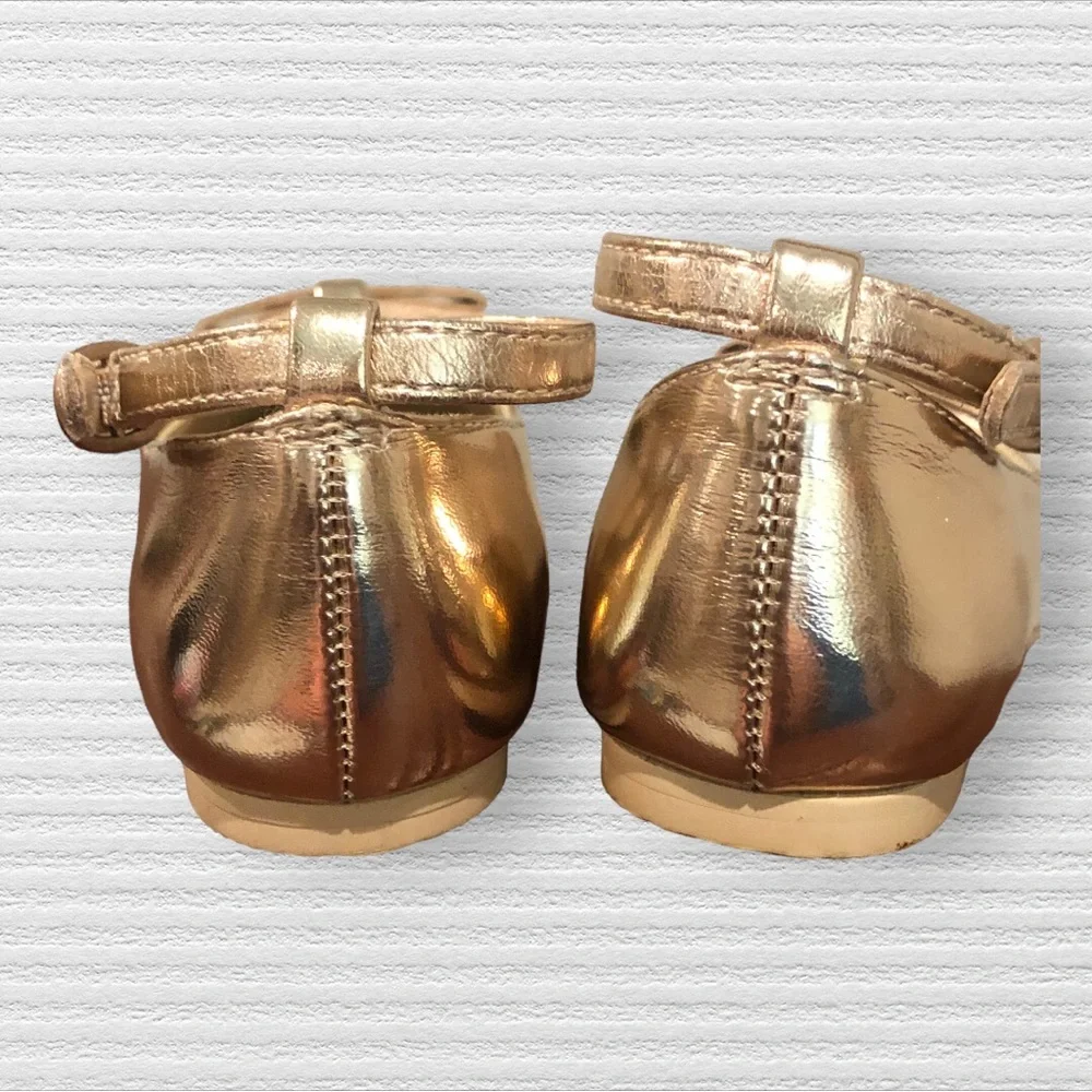 Janie & Jack METALLIC BOW FLATS